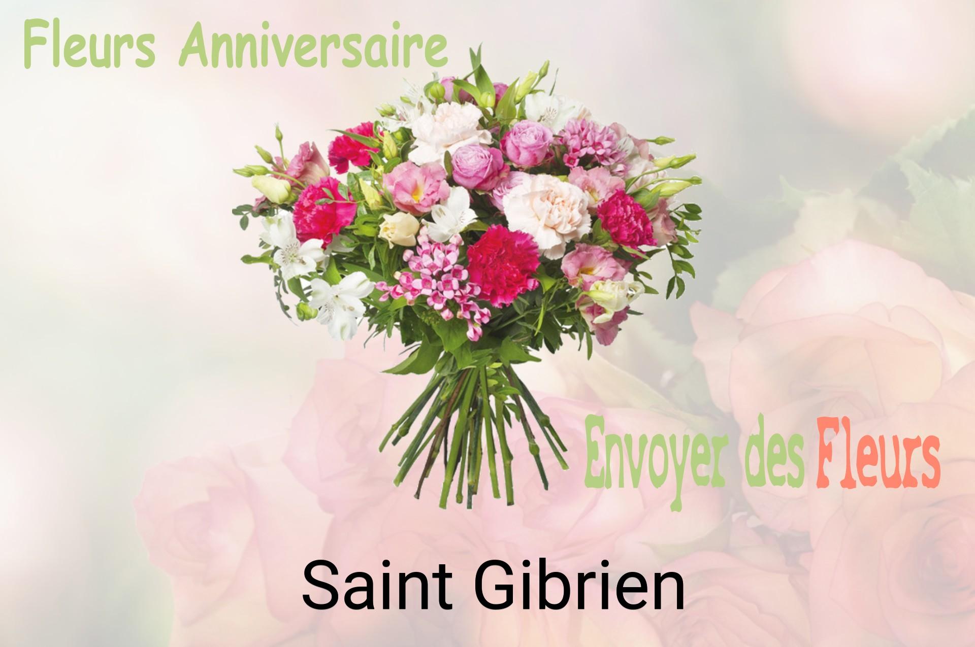 Bouquet de fleurs d’anniversaire livré à Saint-Gibrien